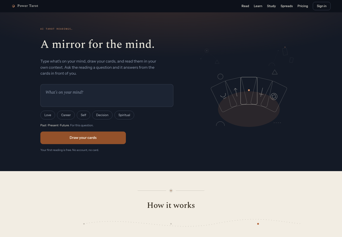The home page screenshot